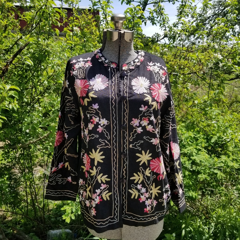 Embroidered Garden jacket
